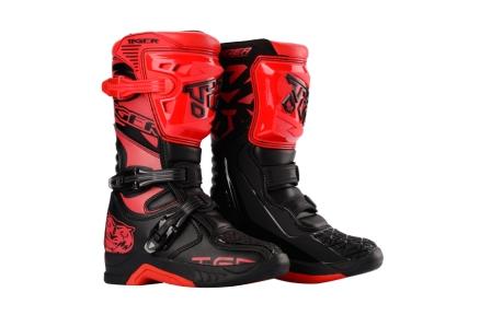 Мотоботы TIGER MTR-TE006 черный/красный