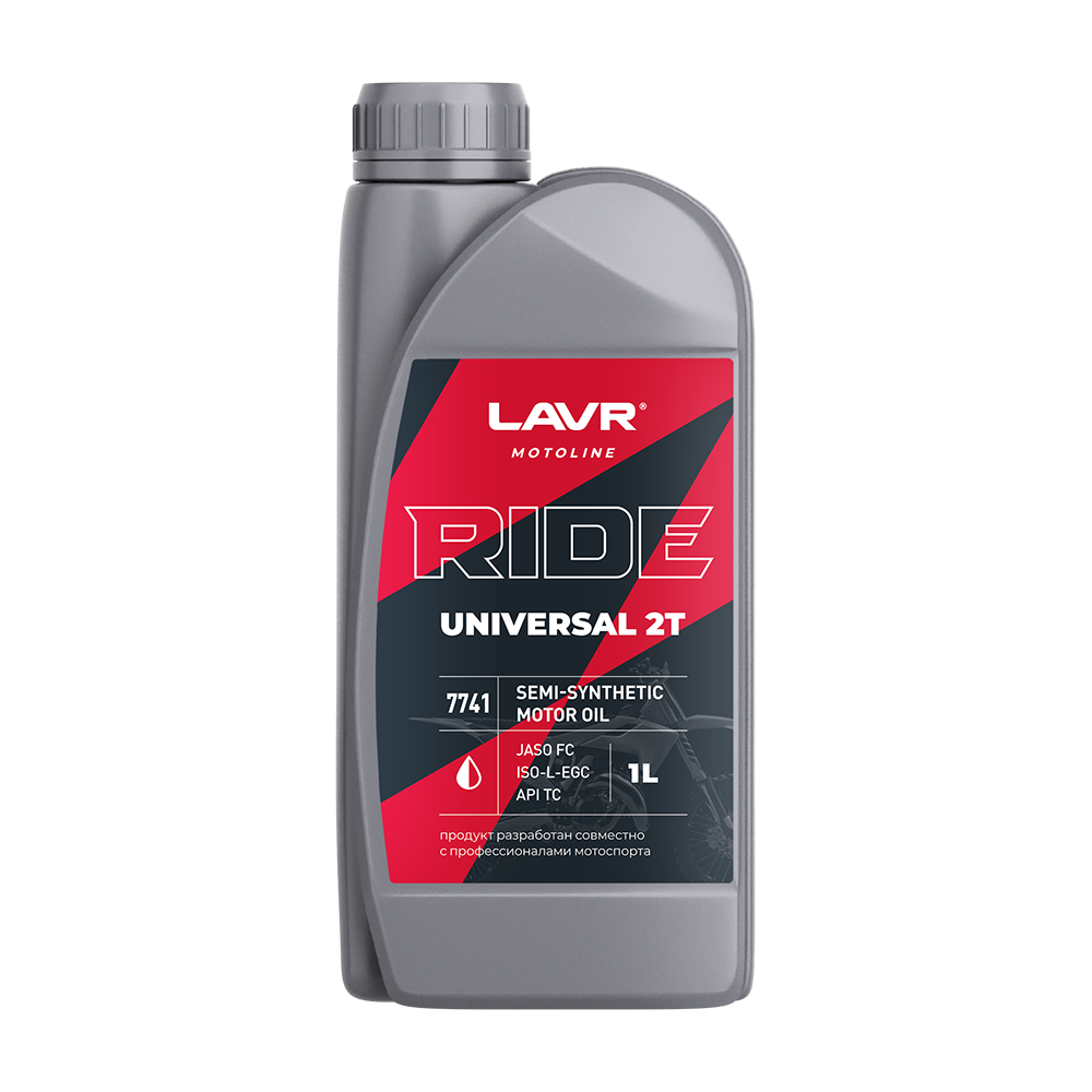Масло моторное LAVR MOTO RIDE UNIVERSAL 2Т FC 1 л